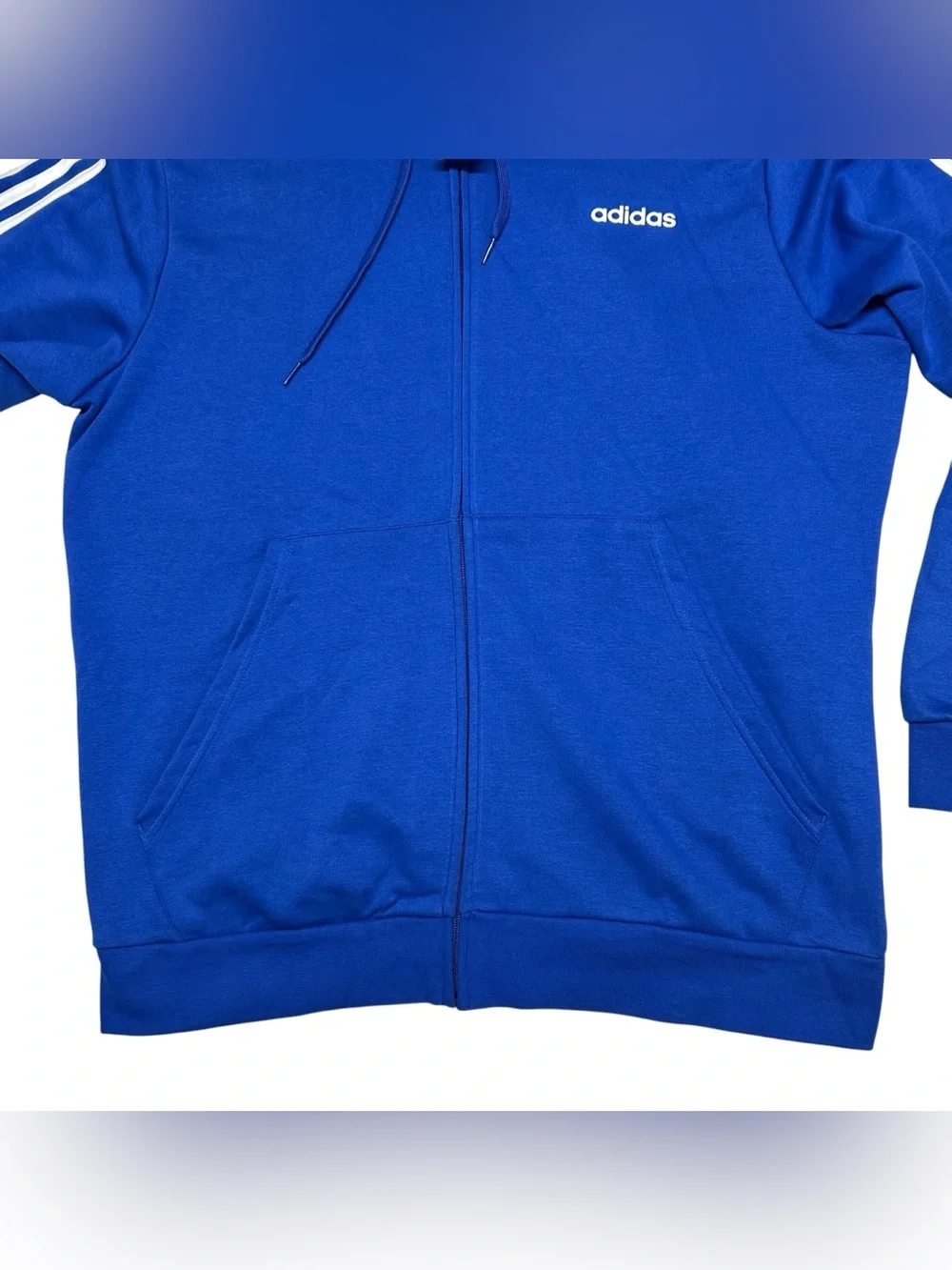 Adidas Track Mens Size 2XL Hoodie Jacket Golf Running  Activewear Full Zip NWT